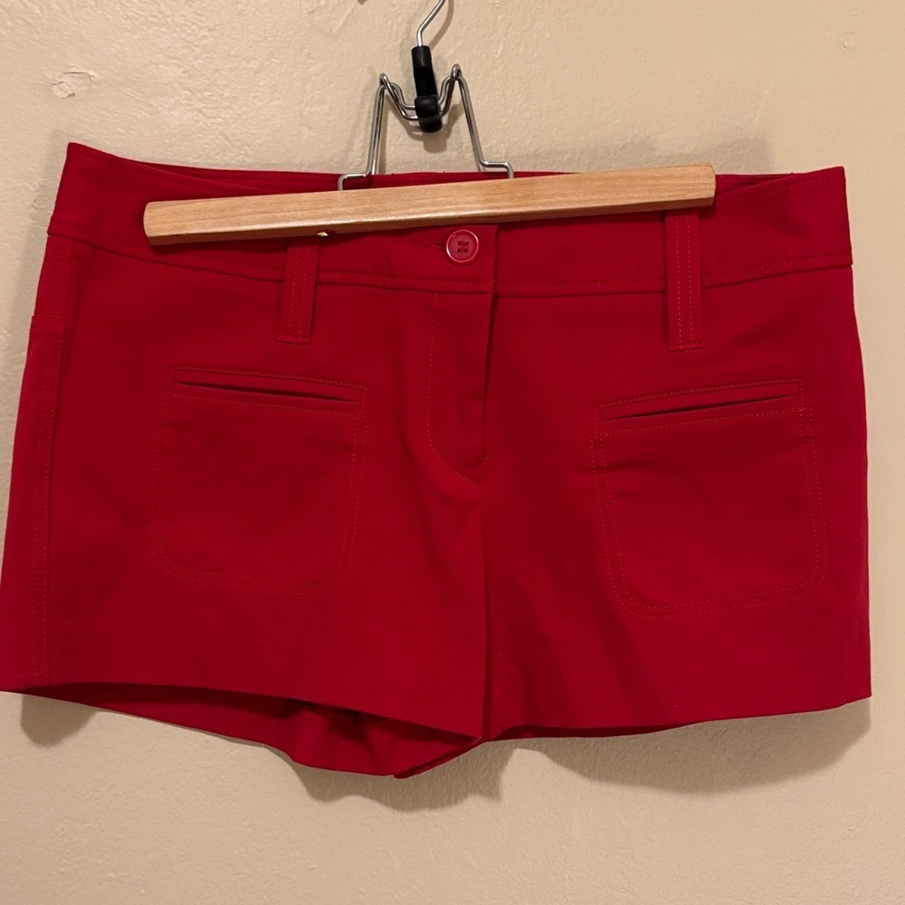 Express High Waist Red Women's Shorts